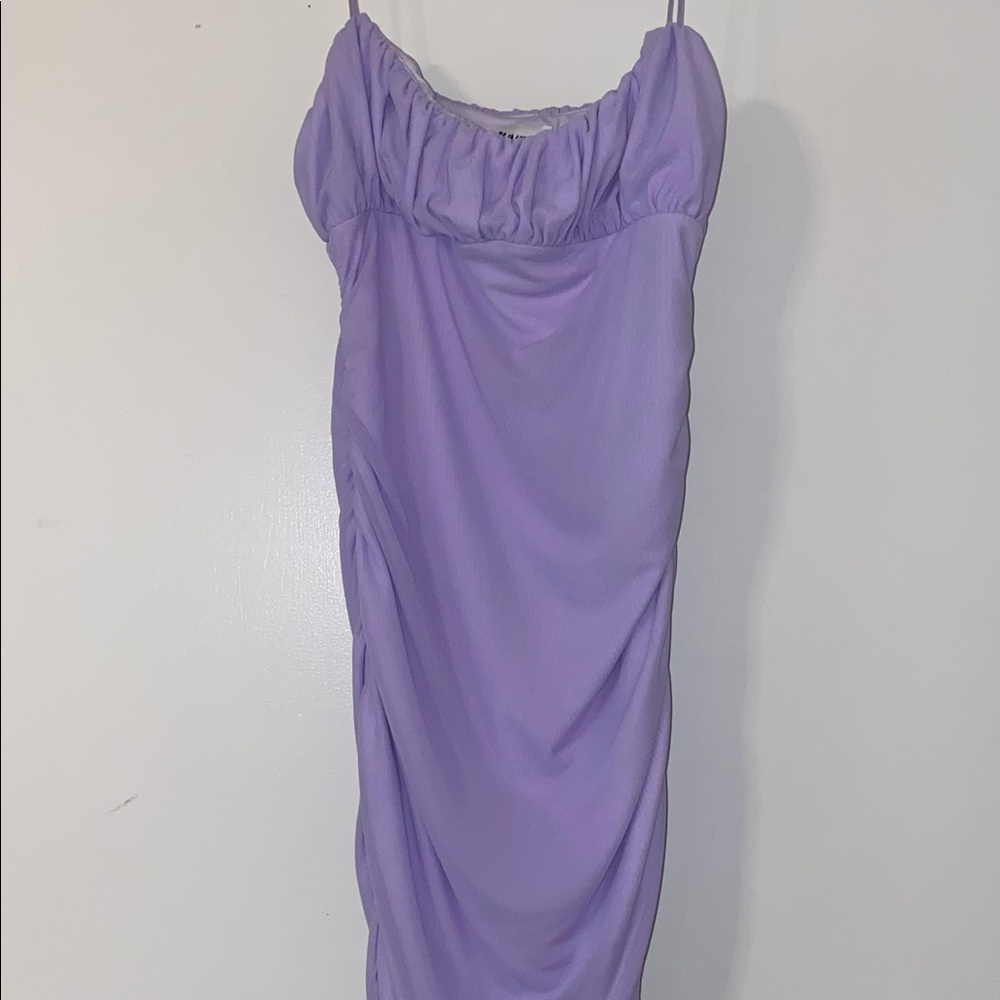 purple mini dress